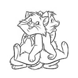 着色页: 贵族猫 (动画电影) #26888 - 免费可打印着色页