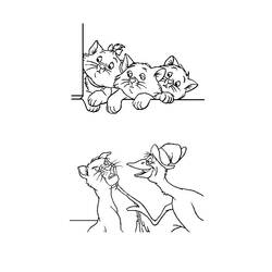 着色页: 贵族猫 (动画电影) #26891 - 免费可打印着色页