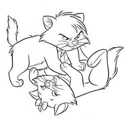 着色页: 贵族猫 (动画电影) #26895 - 免费可打印着色页