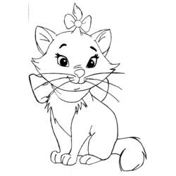 着色页: 贵族猫 (动画电影) #26896 - 免费可打印着色页