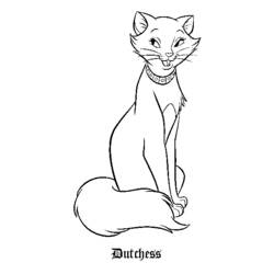 着色页: 贵族猫 (动画电影) #26899 - 免费可打印着色页