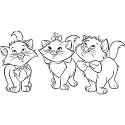 着色页: 贵族猫 (动画电影) #26906 - 免费可打印着色页