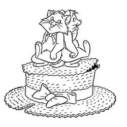 着色页: 贵族猫 (动画电影) #26914 - 免费可打印着色页