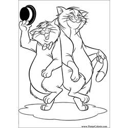 着色页: 贵族猫 (动画电影) #26916 - 免费可打印着色页