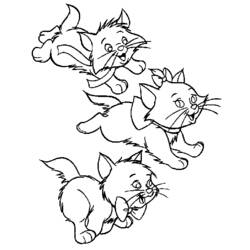 着色页: 贵族猫 (动画电影) #26919 - 免费可打印着色页