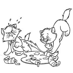 着色页: 贵族猫 (动画电影) #26924 - 免费可打印着色页