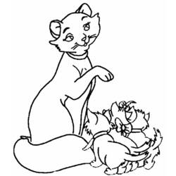 着色页: 贵族猫 (动画电影) #26934 - 免费可打印着色页