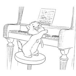 着色页: 贵族猫 (动画电影) #26958 - 免费可打印着色页