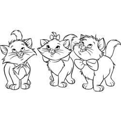 着色页: 贵族猫 (动画电影) #26967 - 免费可打印着色页