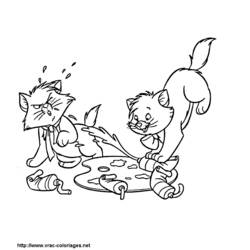 着色页: 贵族猫 (动画电影) #26968 - 免费可打印着色页