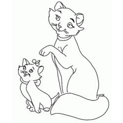 着色页: 贵族猫 (动画电影) #26972 - 免费可打印着色页
