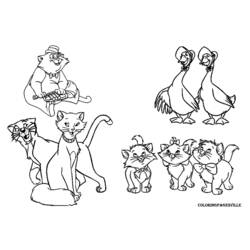 着色页: 贵族猫 (动画电影) #26991 - 免费可打印着色页