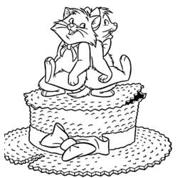 着色页: 贵族猫 (动画电影) #27001 - 免费可打印着色页