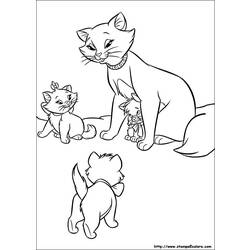 着色页: 贵族猫 (动画电影) #27002 - 免费可打印着色页