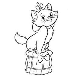 着色页: 贵族猫 (动画电影) #27007 - 免费可打印着色页