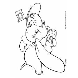 着色页: 小飞象 (动画电影) #170570 - 免费可打印着色页