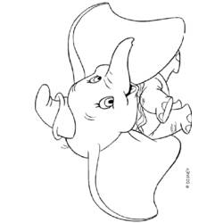着色页: 小飞象 (动画电影) #170572 - 免费可打印着色页