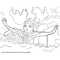 着色页: 冰雪皇后 (动画电影) #71690 - 免费可打印着色页