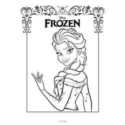 着色页: 冰雪皇后 (动画电影) #71707 - 免费可打印着色页