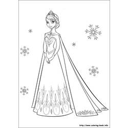 着色页: 冰雪皇后 (动画电影) #71724 - 免费可打印着色页