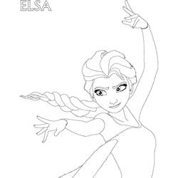 着色页: 冰雪皇后 (动画电影) #71746 - 免费可打印着色页