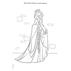 着色页: 冰雪皇后 (动画电影) #71804 - 免费可打印着色页