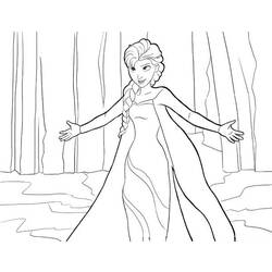 着色页: 冰雪皇后 (动画电影) #71814 - 免费可打印着色页