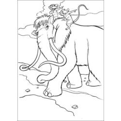 着色页: 冰河世纪 (动画电影) #71559 - 免费可打印着色页