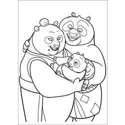 着色页: 功夫熊猫 (动画电影) #73351 - 免费可打印着色页