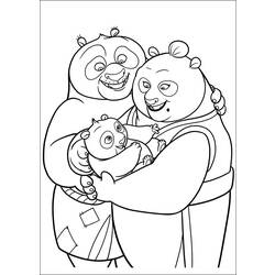 着色页: 功夫熊猫 (动画电影) #73412 - 免费可打印着色页