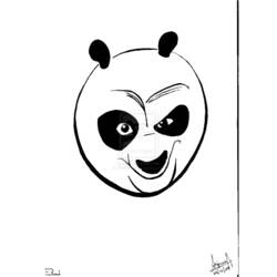 着色页: 功夫熊猫 (动画电影) #73471 - 免费可打印着色页