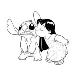 着色页: Lilo和Stitch (动画电影) #44903 - 免费可打印着色页