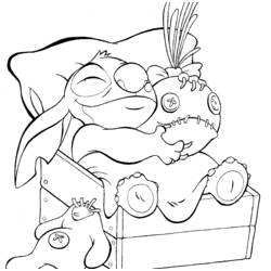着色页: Lilo & Stitch (动画电影) #44818 - 免费可打印着色页