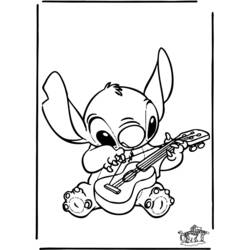 着色页: Lilo & Stitch (动画电影) #44826 - 免费可打印着色页