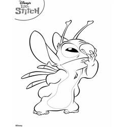 着色页: Lilo & Stitch (动画电影) #44841 - 免费可打印着色页