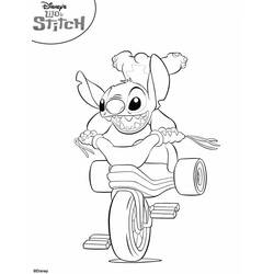 着色页: Lilo & Stitch (动画电影) #44847 - 免费可打印着色页