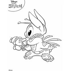 着色页: Lilo & Stitch (动画电影) #44849 - 免费可打印着色页