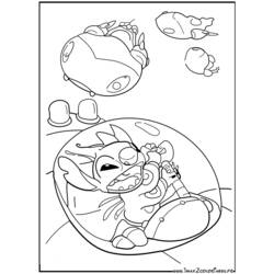 着色页: Lilo & Stitch (动画电影) #44852 - 免费可打印着色页