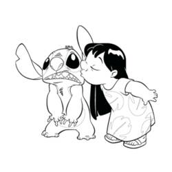 着色页: Lilo & Stitch (动画电影) #44853 - 免费可打印着色页