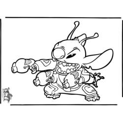 着色页: Lilo & Stitch (动画电影) #44856 - 免费可打印着色页