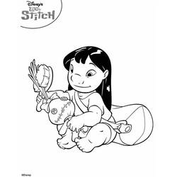 着色页: Lilo & Stitch (动画电影) #44860 - 免费可打印着色页