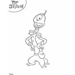 着色页: Lilo & Stitch (动画电影) #44861 - 免费可打印着色页