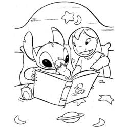着色页: Lilo & Stitch (动画电影) #44862 - 免费可打印着色页