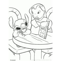 着色页: Lilo & Stitch (动画电影) #44864 - 免费可打印着色页