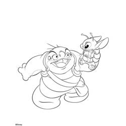着色页: Lilo & Stitch (动画电影) #44873 - 免费可打印着色页