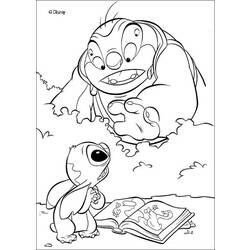 着色页: Lilo & Stitch (动画电影) #44877 - 免费可打印着色页