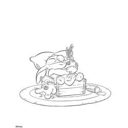 着色页: Lilo & Stitch (动画电影) #44879 - 免费可打印着色页