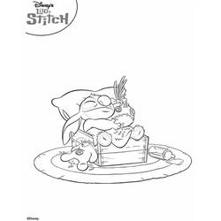 着色页: Lilo & Stitch (动画电影) #44882 - 免费可打印着色页