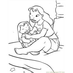 着色页: Lilo & Stitch (动画电影) #44892 - 免费可打印着色页