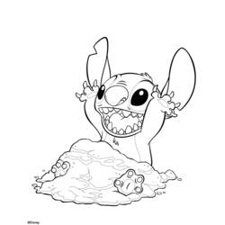 着色页: Lilo & Stitch (动画电影) #44901 - 免费可打印着色页